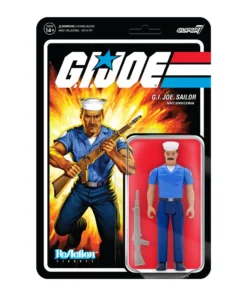 Super7 G.I. Joe ReAction Figures Wave 2 - Blueshirt Mustache (Tan) Movies & TV